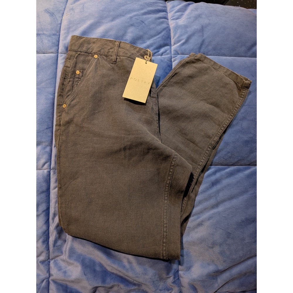 Poetry Women's Linen Blend Jean Pants - Size US 10